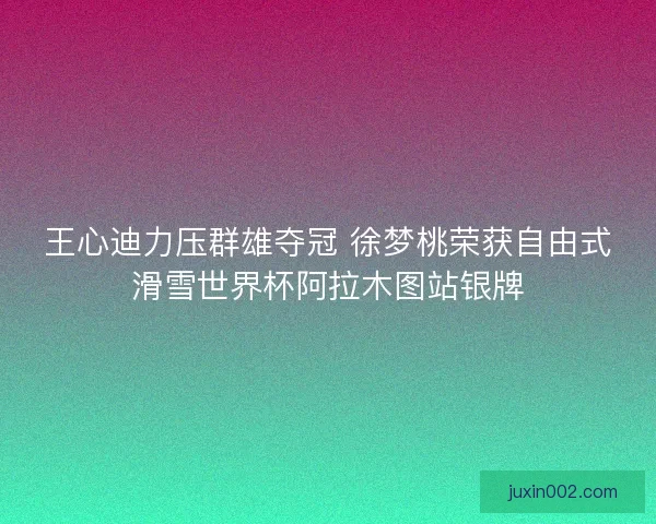 王心迪力压群雄夺冠 徐梦桃荣获自由式滑雪世界杯阿拉木图站银牌